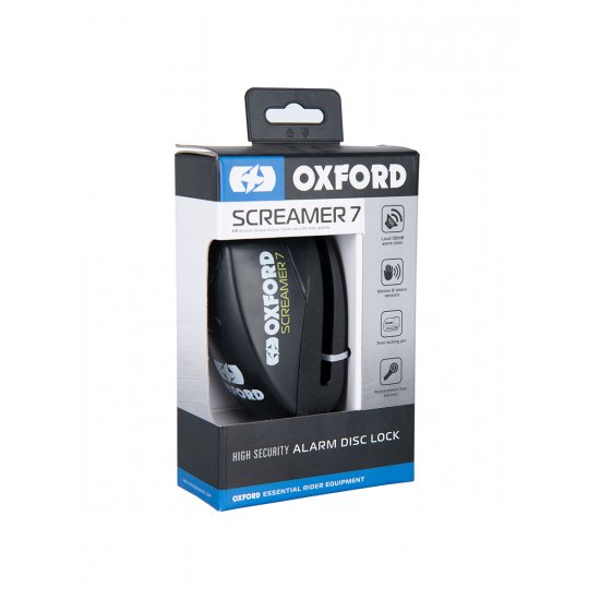 Oxford Screamer7 Alarm Motorcycle Disc Lock at JTS Biker Clothing